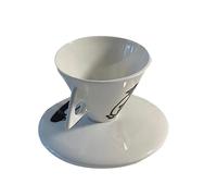 RORPOIR Ceramic Coffee Cup with Saucer 60ml Porcelain Italian Espresso Cup Korean Style Afternoon Tea Set