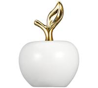 RORPOIR Ceramic Ornament with Gold Leaf Realistic Fruit Model Small Desktop Decor Photography Prop for Home and Mall Display
