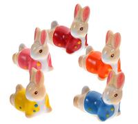 RORPOIR Ceramic Rabbit Chopstick Rest 5 Pieces Cute Animal Chopsticks Holder Stand for Kitchen Dining Tableware Decor 1.77X1.77X0.59In