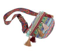 RORPOIR Chest Bag Polyester National Style for Women Stylish Large Capacity Cross-Body Bag Adjustable Wide Strap, Wear and Break Resistant, Comfortable for Beaches and Parties