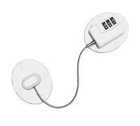 RORPOIR Child Safe Fridge Lock, Keyless Combination Cabinet Lock for Babies, Stainless Steel Zinc Alloy, White, for Fridge and Cupboard Use
