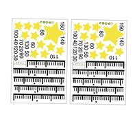 RORPOIR Children Height Measuring Decal Star Design Growth Chart Fine Picture Quality and Removable PVC Material for Recording The Child's Growth Or Decorating Your Room