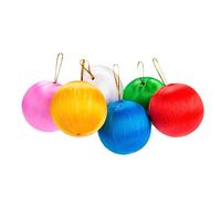 RORPOIR Christmas Tree Baubles Set Colorful 6pcs Christmas Tree Ornaments Pendant