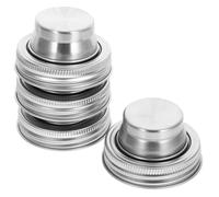 RORPOIR Cocktail Shaker Lids Bottle Lids 6pcs Stainless Steel with Spout Dispenser Practical and Easy to Use for Kitchen Use and Mixing a Cocktail the Bar