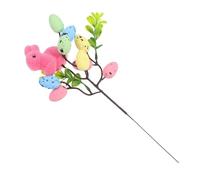 RORPOIR Colorful Foam Easter Egg Branches Artificial Easter Stems for Festive Spring Decor Lightweight Picks for Bouquets and Centerpieces Vibrant Floral Arrangement