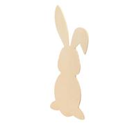 RORPOIR Craft Bunnies Rabbit Shaped Easter Bunny Cutouts Diy Wood Chip Blank Wood Craft