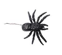 RORPOIR Creepy Glitter Spider Hanging Spider House Decor Scary Halloween Decorations Haunted House Supplies Large Spider Decoration Halloween Party Decorations Glitter Spider Oranment