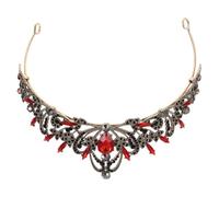 RORPOIR Crystal Tiara Wedding Rhinestone Headband for Bride with Pin on Both Ends, Anti-rust Zinc Alloy Leaf Crown Hair Accessory, Unique Style Design for Special Occasions and Christmas