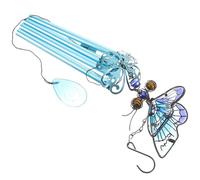 RORPOIR Delicate Bee Ornaments and Aluminium Hanging Bell Wind Chime with Iron, Glass Featuring Handy and Long-time Use with Classic Design for Garden and Outdoor Use