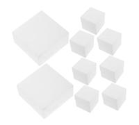 RORPOIR Display Foam Block 16Pcs White Square Foam Blocks, 4x4x2 Inch for Craft Projects and Wedding Décor, Blank Canvas for Beginners and Florists