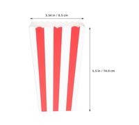 RORPOIR Disposable Portability and Snacks Popcorn for Paper Buckets 50pcs Cotton Candy Charming Design and Convenient for Carnival-themed Events and Celebrations