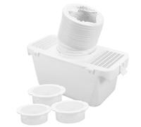 RORPOIR Dryer Vent Connector Kit with Vent Plate and Condenser Dust Collector Bucket Indoor Tumble Dryer Hose Adapter for Wall Mounted Venting and Duct Connector Set