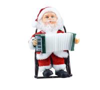 RORPOIR Electric Santa Claus Rocking Chair Toy Christmas Music Plaything Xmas Music Toy Santa Claus Adornment