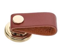 RORPOIR Elegant Fake Leather Drawer Pulls Handles Zinc Alloy Knobs Single Suitable for Cabinet Dresser Wardrobe Furniture
