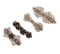 RORPOIR European Style Vintage Hair Pin Copper 4pcs Hair Clips Fine Workmanship