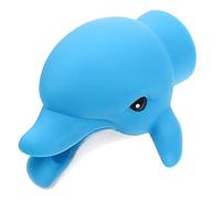 RORPOIR Faucet Extender for Kids Cartoon Dolphin Design Faucet Guide Extension for Toddlers Easy to Install -Free Plastic for Hand Washing in Bathrooms and Kitchens