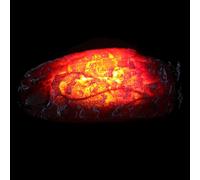 RORPOIR Fire Insert Electric Fake Campfire Lamp with Resin Material and Flame Effect Lights, Battery Powered with 2 X Aaa Batteries, for Cozy Home Decor and Christmas Decorations