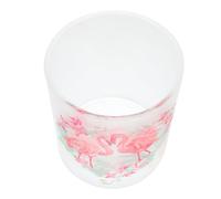 RORPOIR Flamingo Printed Glass Tealight Candle Cups Decorative Candlesticks for Dining Table Home Decor Multipurpose Tealight Holders