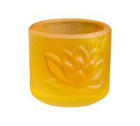 RORPOIR Glass Lotus Water Cup Decorative Buddha Cup for Home Use | Classic Design, Compact Stable Form, Smooth Polished Surface, for Zen Rooms and Worship Rituals