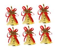 RORPOIR Gold Christmas Bells 12pcs Plastic Christmas Tree Decorations Large for Tree Decor
