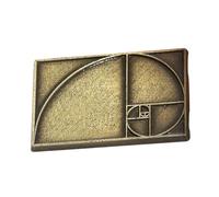RORPOIR Golden Ratio Lapel Pin Mathematical Geometry Badge Vintage Medieval Artistic Brooch for Teachers Math Enthusiasts Stem Lovers Gift