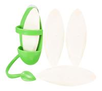 RORPOIR Green Parrot Feeding Rack and Prevents Bone from Falling Bird Feeder with Plastic Cuttlebone Holder, Easy to Clean Pet Supplies for Birds and Parrots