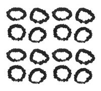 RORPOIR Hair Scrunchies Will Not Pull 15pcs for Women Black Cloth and Soft Satin Hair Ties Easy to Put and Take down Daily Use and Traveling