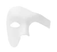RORPOIR Halloween One-eyed Half Face Mask for Retro Costume Party Black | ABS Lightweight Design, One Size Fits Most Adults, Smooth Surface and Delicate Lace Style for Themed Events
