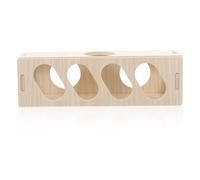 RORPOIR Hamster Tunnel Hideout for Rats and Hamsters Made of Wood, Beige Colour, Designed to Keep Pets Busy and Reduce Damage, for Cage Accessories and Small Animal Play