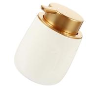 RORPOIR Hand Bottle Cream Dispenser Drink Automatic Toilet Handwash Refill Shampoo and Conditioner Container Sink Clear Foaming Bathroom Pump Bottle Liquid Soap White Ceramics