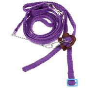 RORPOIR Harness with Nylon and Metal Material Lizard 1.2m Purple Adjustable Leash Random Color for Small Animals for Outdoor Walks and Carrying Your Reptile Comfortably