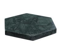 RORPOIR Hexagonal Natural Green Marble Coasters Decorative Cup Pad Heat Insulation Pads Sturdy Desktop Coasters for Home and Office Use