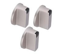 RORPOIR Knobs Control Metal Replacement with Universal 3pcs Stove Gas Colour 6mm Hole Diameter, Lightweight and Useful for Gas Stove, Silver Cooker for Kitchen Appliances