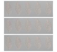 RORPOIR Leaf Silicone Molds for Cake Decoration 3pcs Flexible Fondant Shaping Tools for Creative Food Projects and Baking