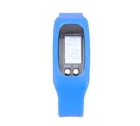RORPOIR LED Multi Function Pedometer Wristwatch with Time Display and Motion Record Checking, Blue Sports Watch with Plastic, Stainless Steel and Silicone for Young People