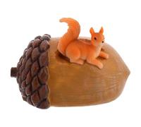 RORPOIR Lock Box Outdoor Squirrel Key Keeper Concealed Design Resin Material Creative Hidden Key Storage Garden Small Spaces Easy to Clean Earring Organizer