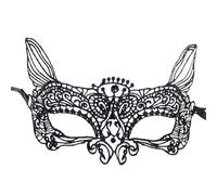RORPOIR Masquerade Mask for Women Lace Half Mask Face Accessory Black Eye Hollow Half Face Halloween Carnival Mardi Gras Costume Party Proms Cosplay Masquerade Ball Dresses
