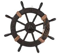 RORPOIR Mediterranean Captain Rudder Wall Ornament Nautical Decor for Home Beach Party Assorted Colors Ideal Fishing Net Decoration for Coastal Theme