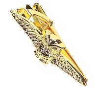 RORPOIR Men's Gold Owl Tie Clip Bar for Regular Neckties Durable Business Necktie Accessory Classic Stylish Gold Tie Pin for Wedding and Office Wear Husbands and Fathers