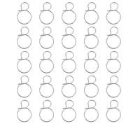 RORPOIR Metal Chandelier Connectors Silver 40pcs 304 Material Interlocked Design, Preventing Friction or Damage to Create Beautiful for Crystal Lamps and Chandeliers for Type of Project