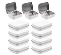 RORPOIR Mini Tin Boxes Compact Design and Painting Tools Storage 10pcs with Lid and Categorized Storage Small Candy Treat Favor Boxes for Portable Jewelry Accessories for Weddings