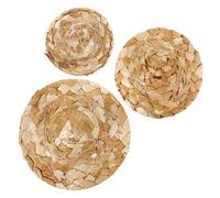 RORPOIR Miniature Straw Hats for Capturing Memorable Photos and Sharing on Social Media for Parrots and Birds 3pcs Soft Comfortable Bamboo Material, Golden Colour