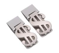 RORPOIR Money Clips Easy to Carry Stainless Steel 2pcs Lightweight Metal Cash Holders Mini Wallet Clips for Everyday Use
