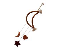 RORPOIR Moon Star Wool Felt Hanging Ornament Creative Nursery Decoration for Boy Girl Room for Gifts Engaging Wall Pendant for Crib Mobile Soft and Design