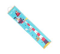 RORPOIR Nordic Style Wall Hanging Growth Chart Ruler for Boy Girl Canvas Lighthouse Design Easy to Install Height Measuring Decor for Boys and Girls Room and Portable