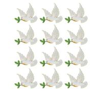 RORPOIR Peace Dove Brooch Pin 12pcs Mini Lapel Brooch for Women Zinc Alloy Durable Versatile Accessory for Business Meetings