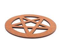 RORPOIR Pentagram Wall Decor Gothic Table Gothic Decor Wooden Star Sign Pentacle Ritual Tool Altar Mat