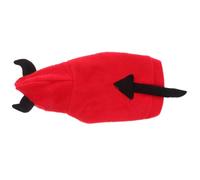 RORPOIR Pet Three-dimensional Devil Costume Plush Red for Dogs and Puppies Halloween Special Occasions Walking