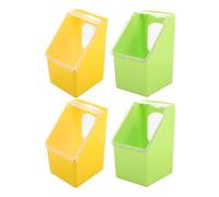 RORPOIR Plastic Bird Cage Feeders Sturdy Pp Material 4pcs Large Capacity with Hanging Design Suitable for Pigeon and Bird Feeding the Cage