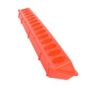 RORPOIR Plastic Pigeon Feeding Trough Bird Feeder with Multiple Holes Easy Clean Can Be Installed on Cage Red for Daily Feeding in Bird Cage Accessories Suitable for Finch Cockatiel